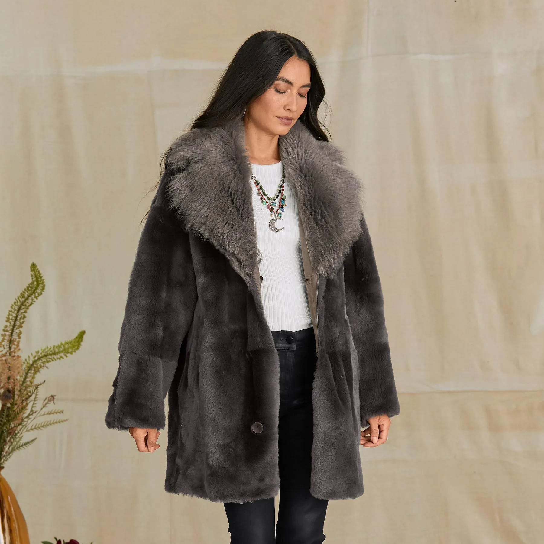 Alice Elegance Shearling Coat