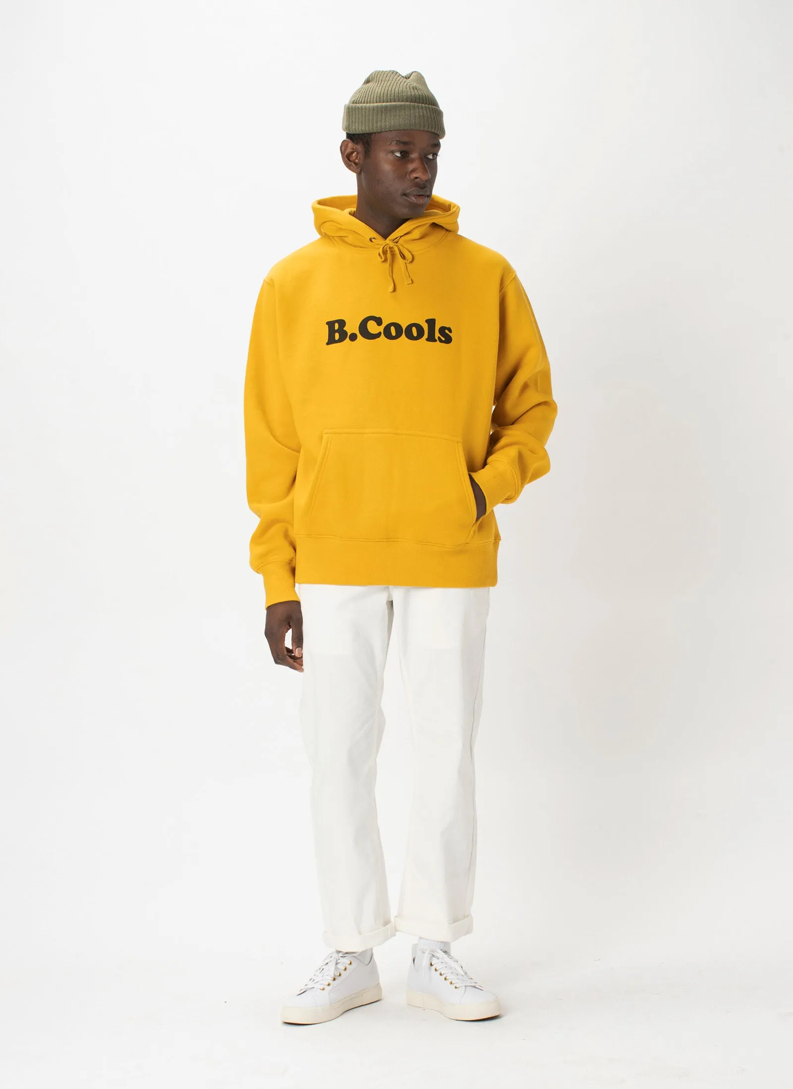 B.Cools Retro Hood Sweatshirt Mustard