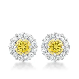 Bella Bridal Earrings in Yellow