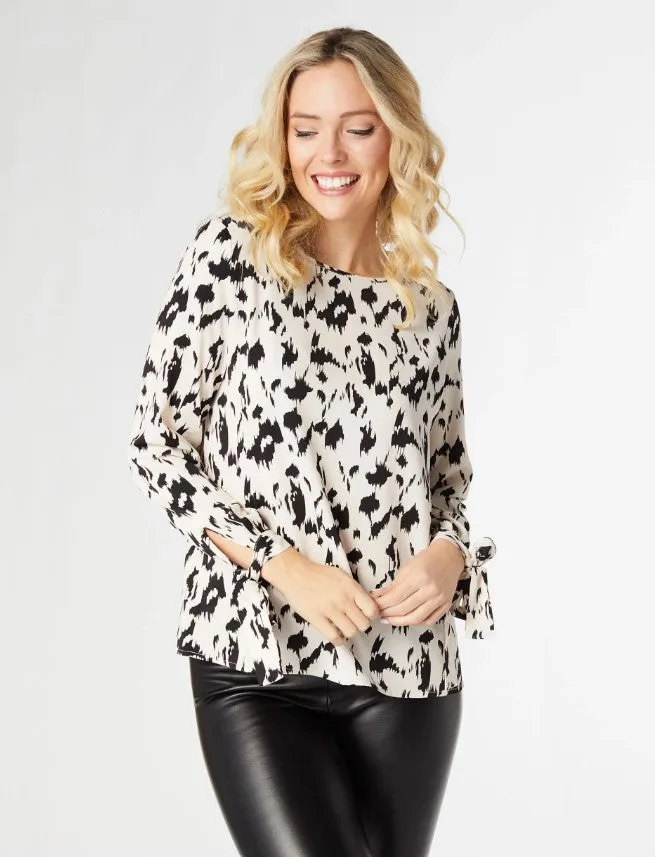 Betsy Bell Sleeve Tie Cuff Top