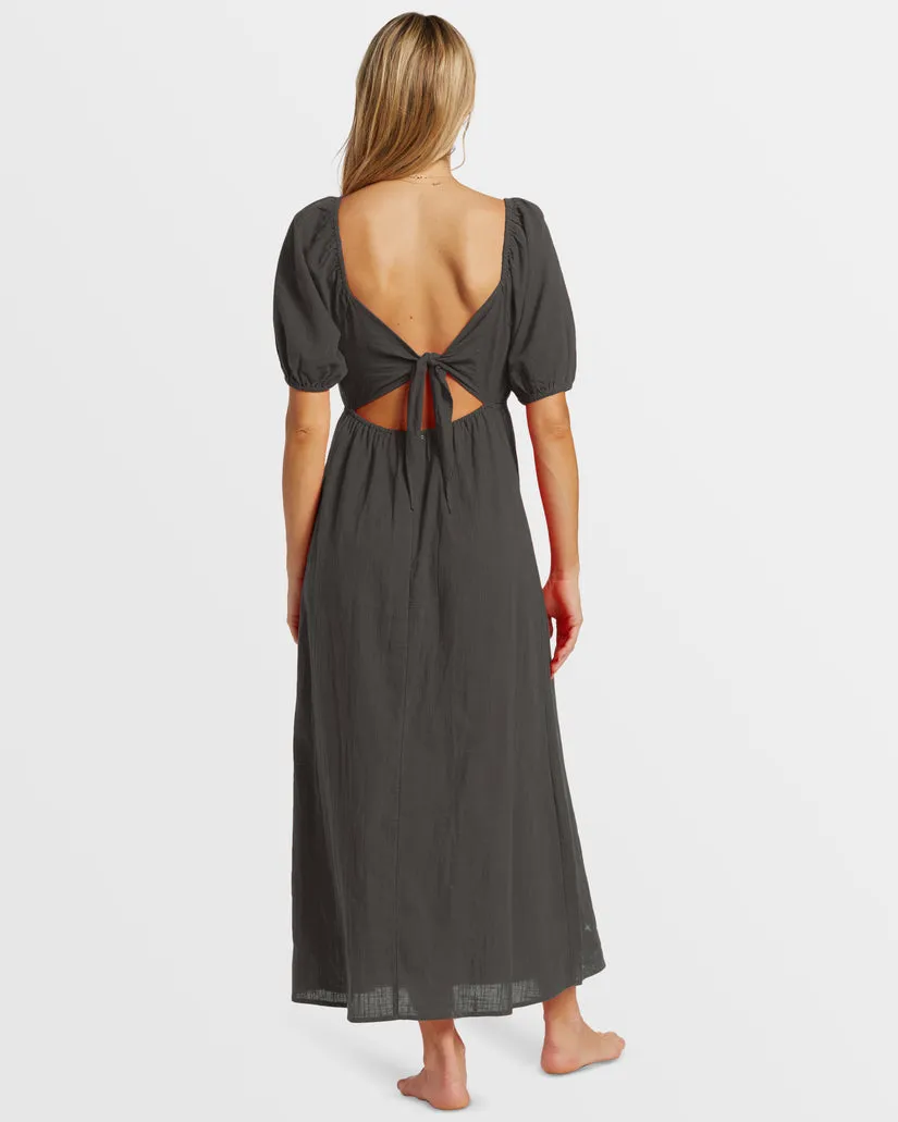 BILLABONG Love Fade Puff Sleeve Midi Dress - More Colors Available