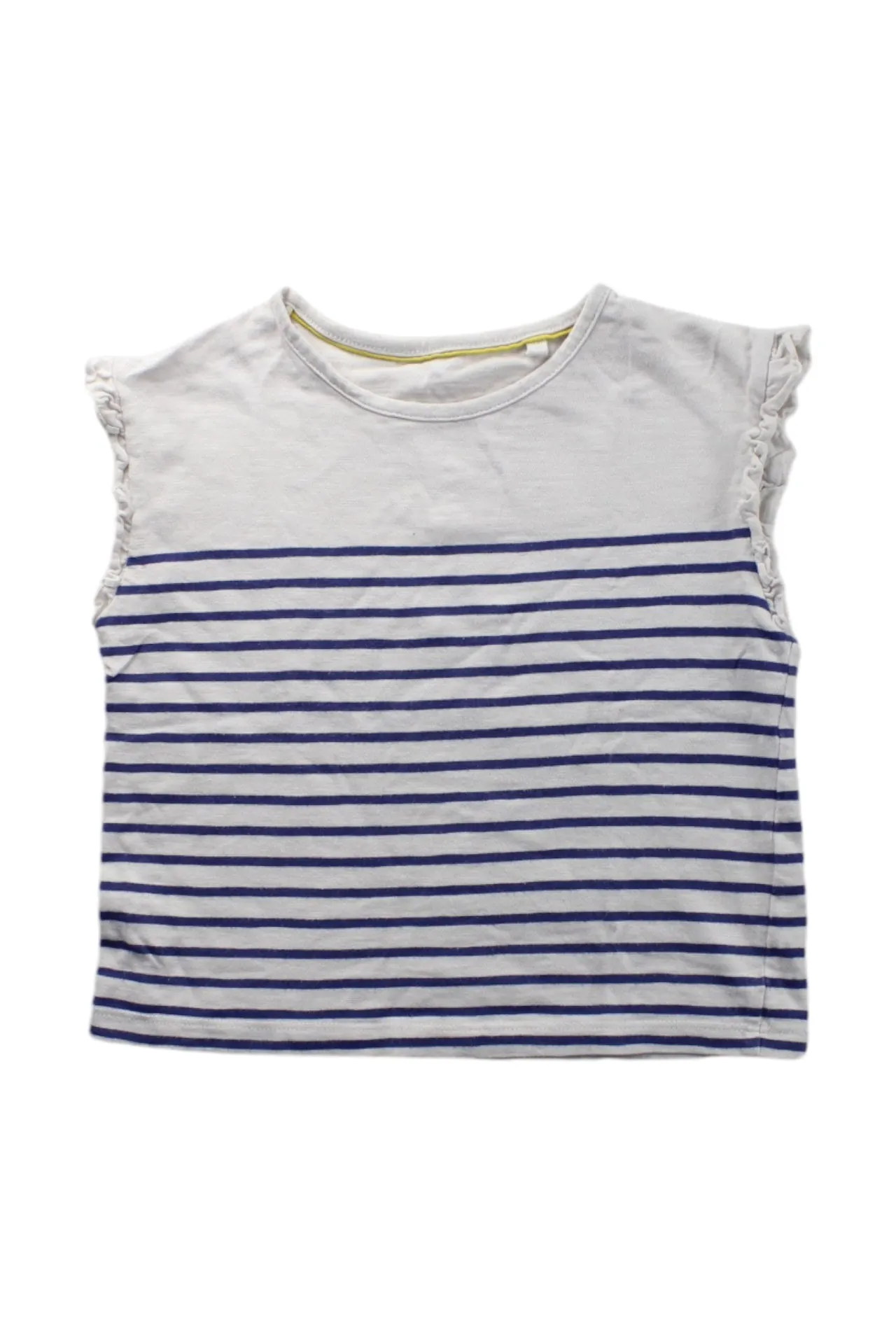 Boden Striped Ruffle Sleeve Top 5-6T