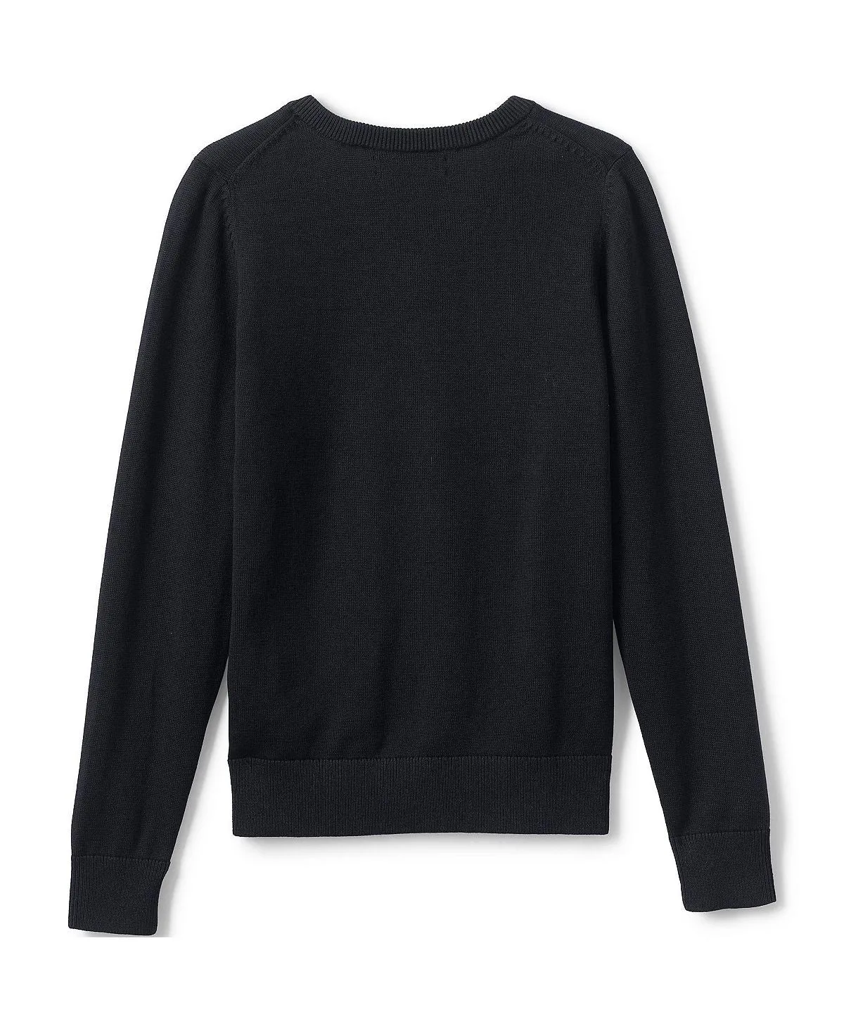 Children's school uniform Lands' End Boys' Cotton Modal V-Neck Sweater