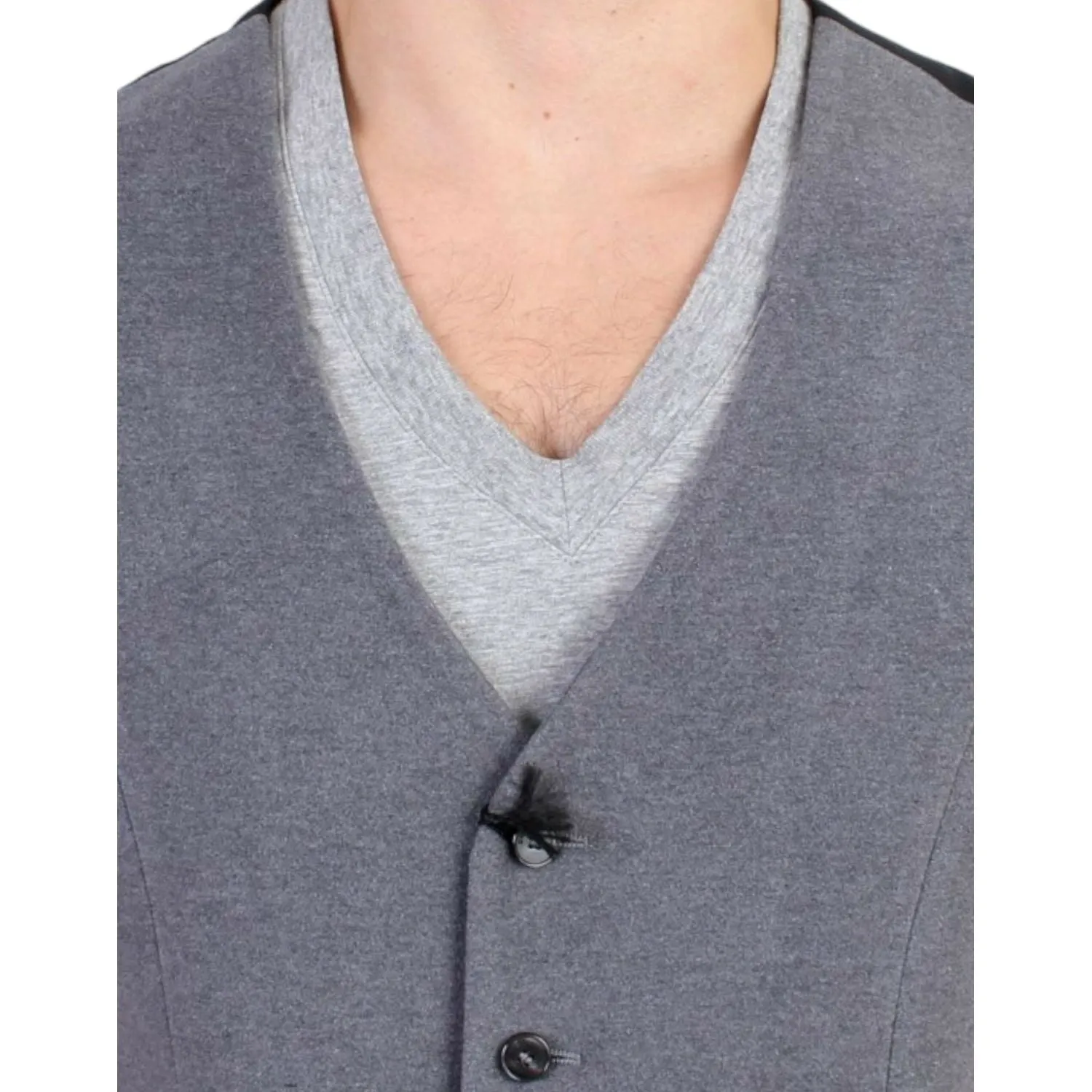 Costume National Chic Gray Casual Vest