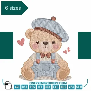 Delightful Teddy Bear  - Embroidery Designs