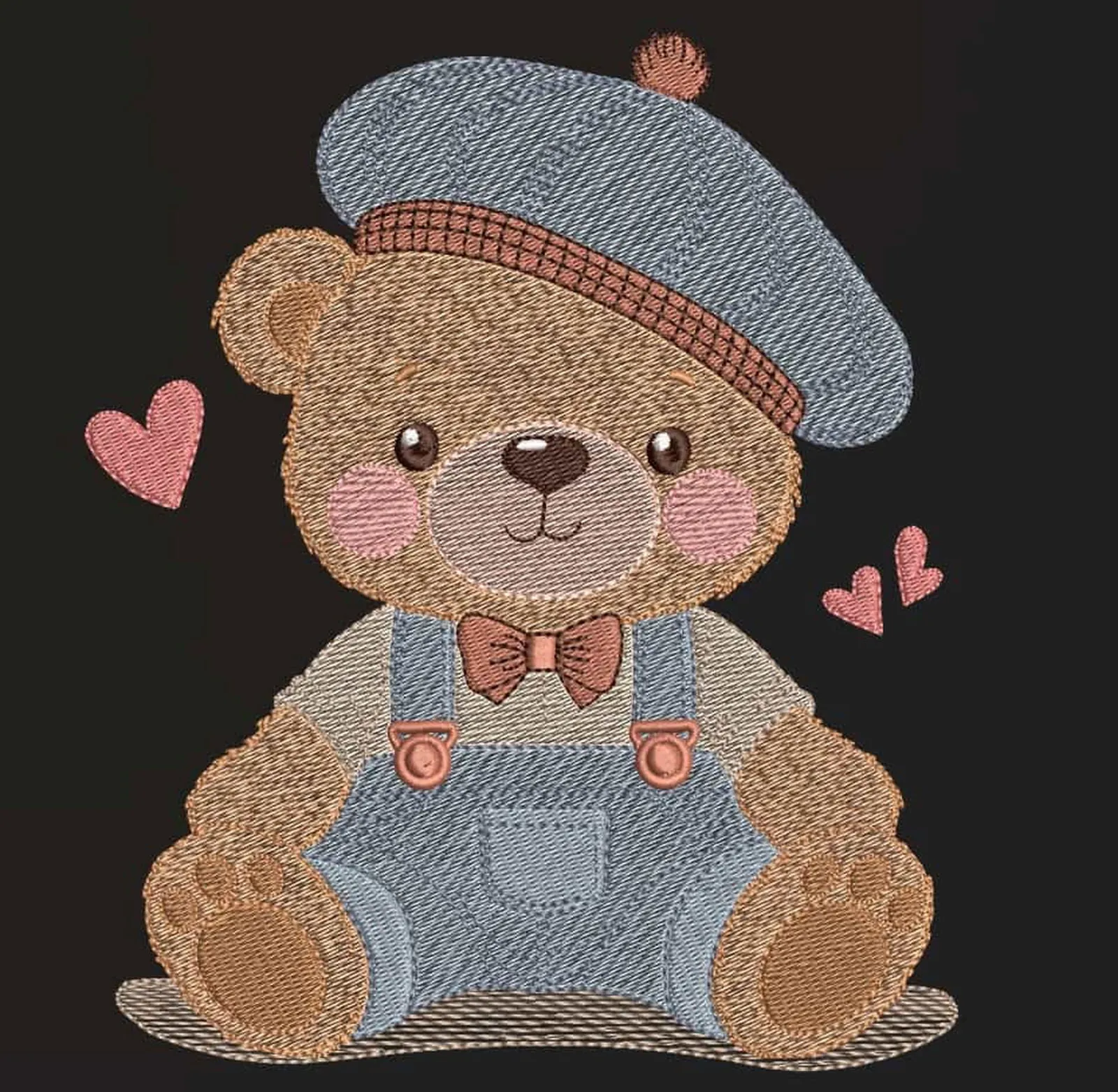 Delightful Teddy Bear  - Embroidery Designs