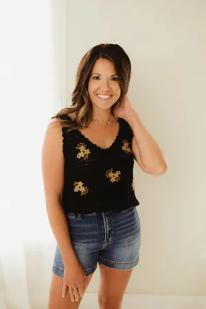 Floral Crochet Top