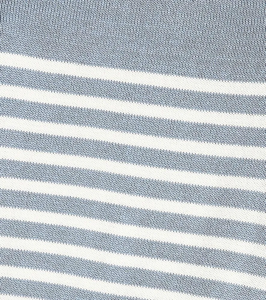 Goyo La Coqueta Cotton Striped Sweater, Blue