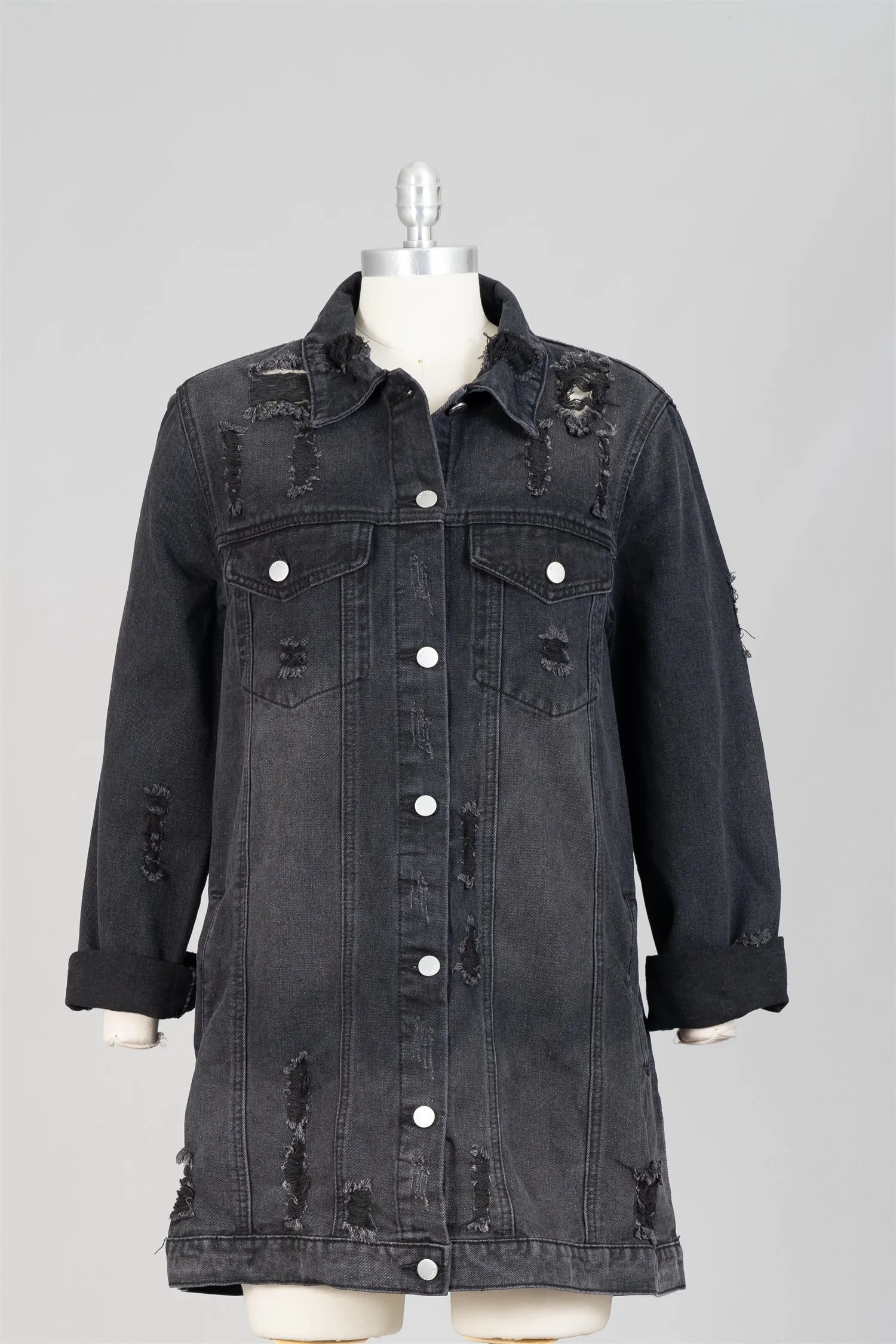 KaraChic CHH23047 Denim Faith Jacket