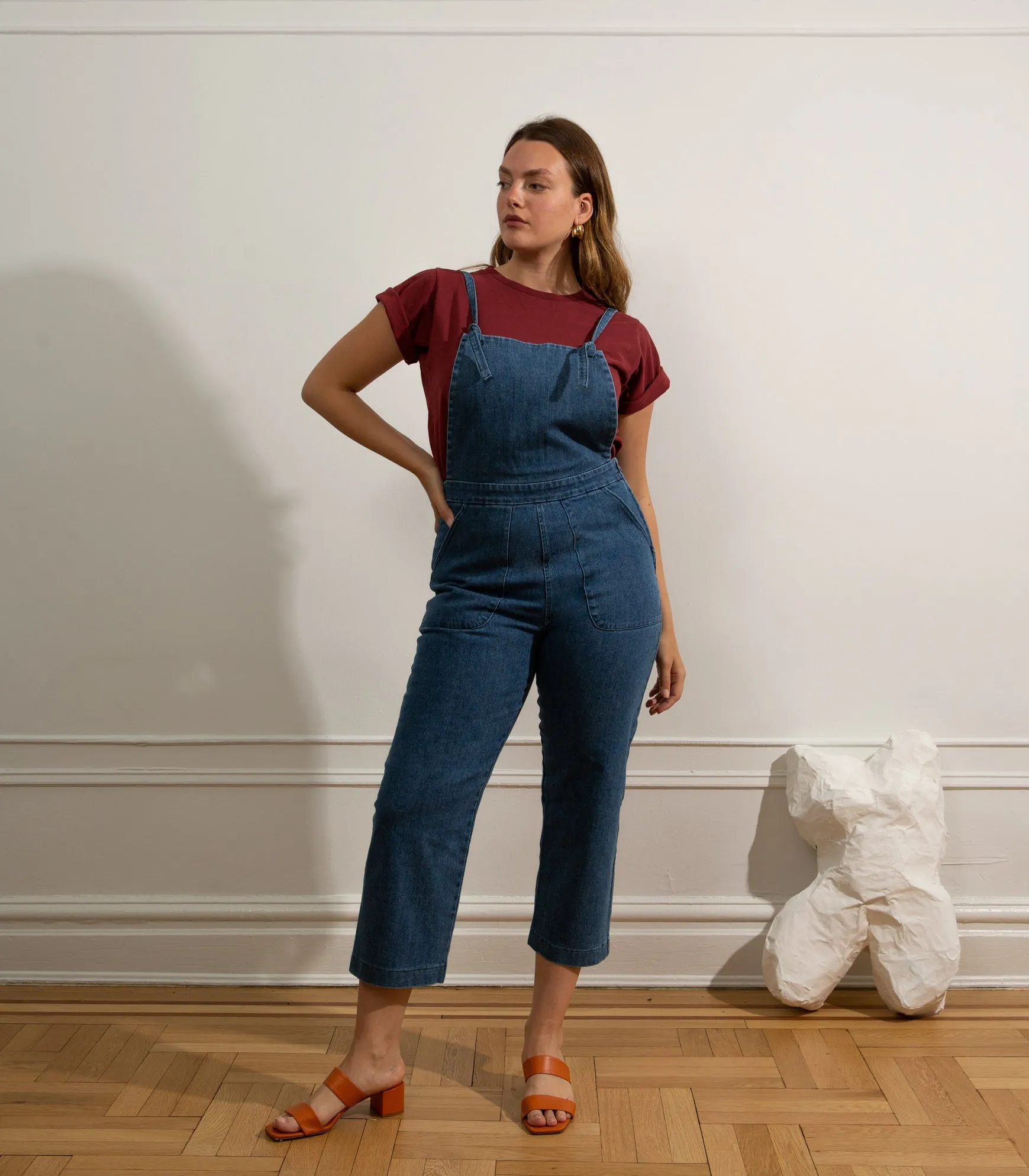 Knot Overalls - Washed Indigo