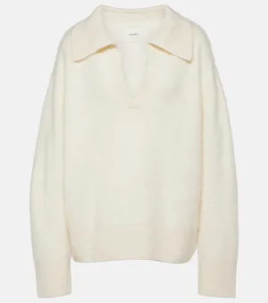 Lisa Yang brushed cashmere kerry sweater, neutral