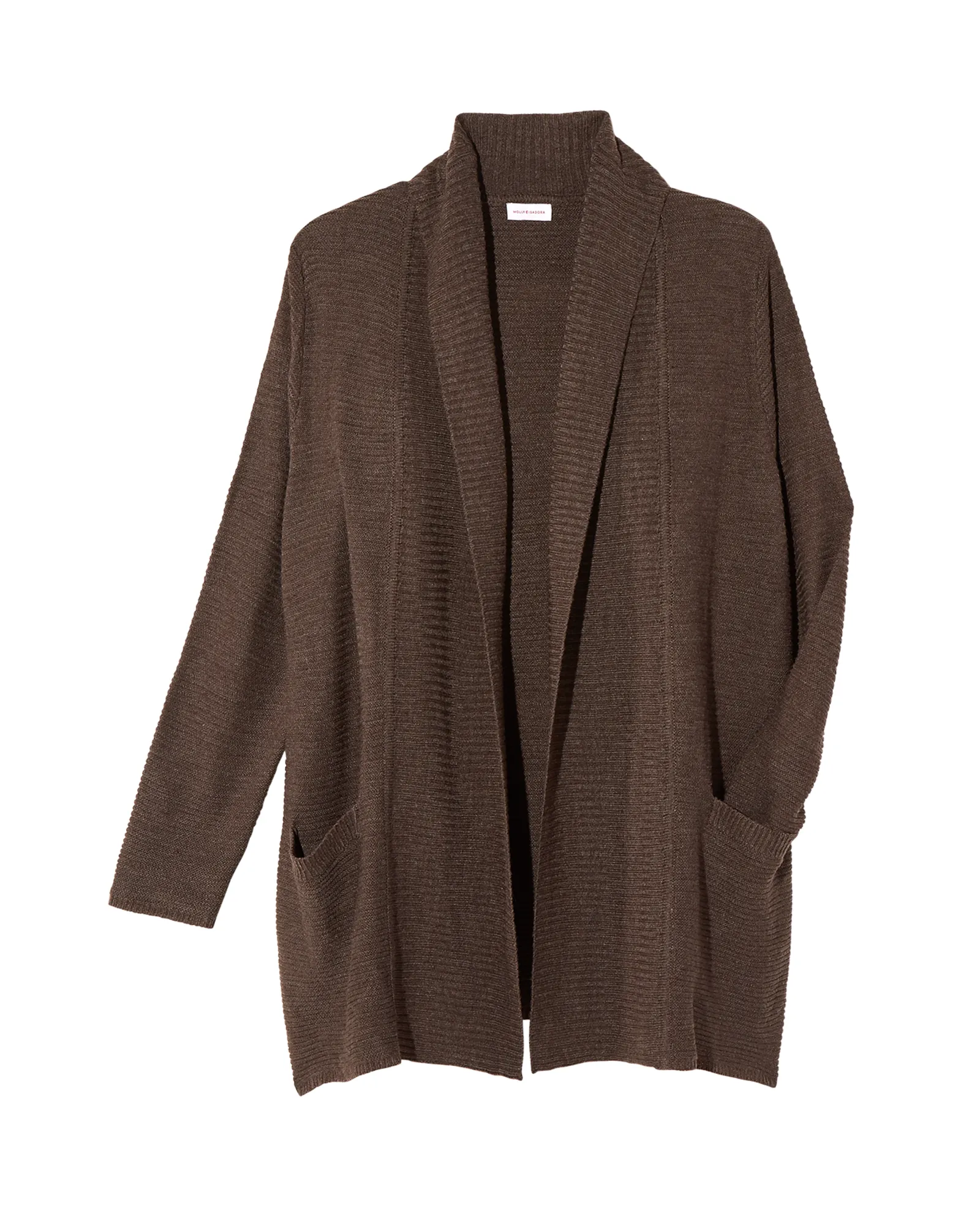 Lottie Long Sleeve Chunky Cardigan | Brown