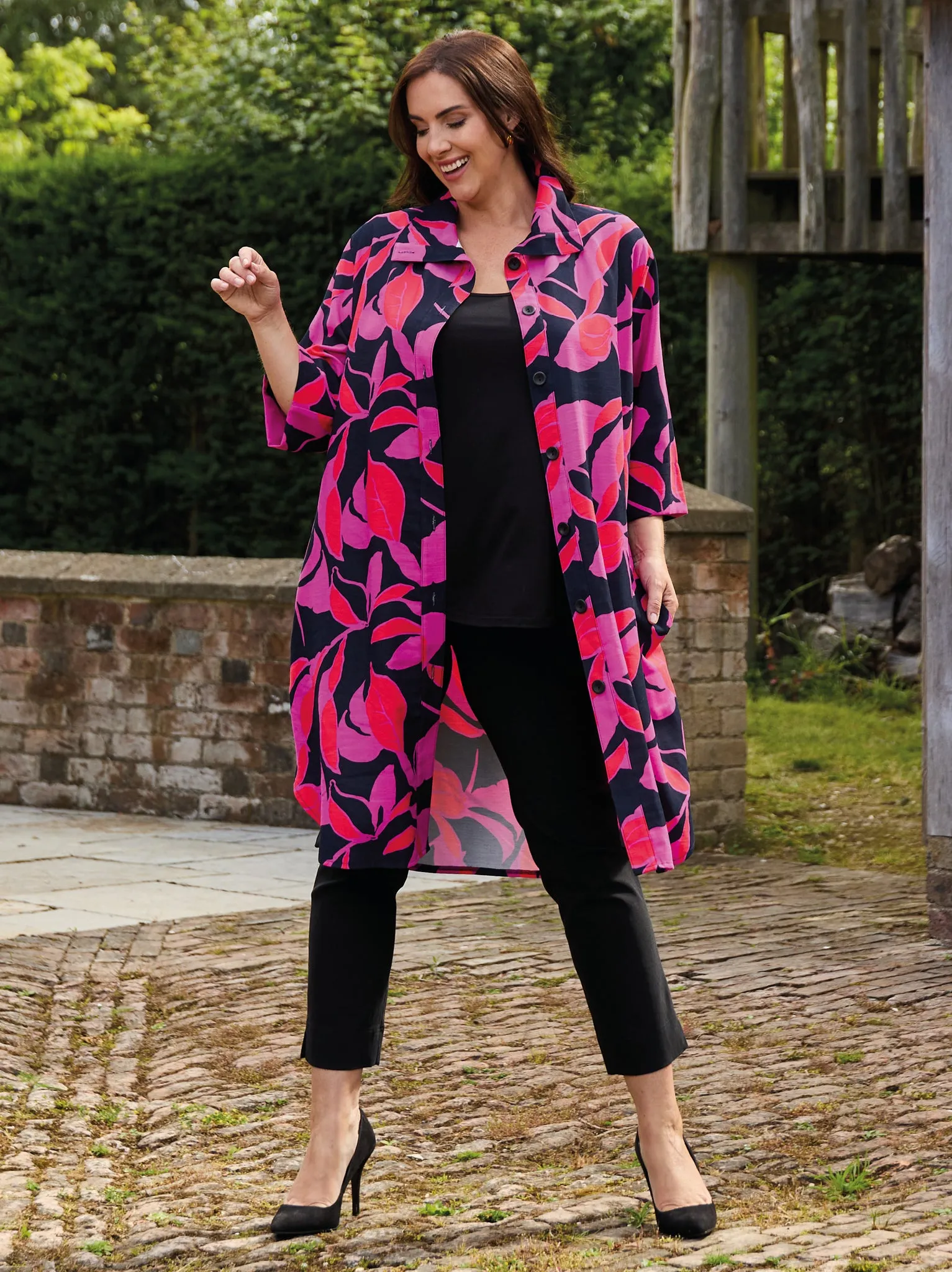 Milano Jacket - Fuchsia/Black