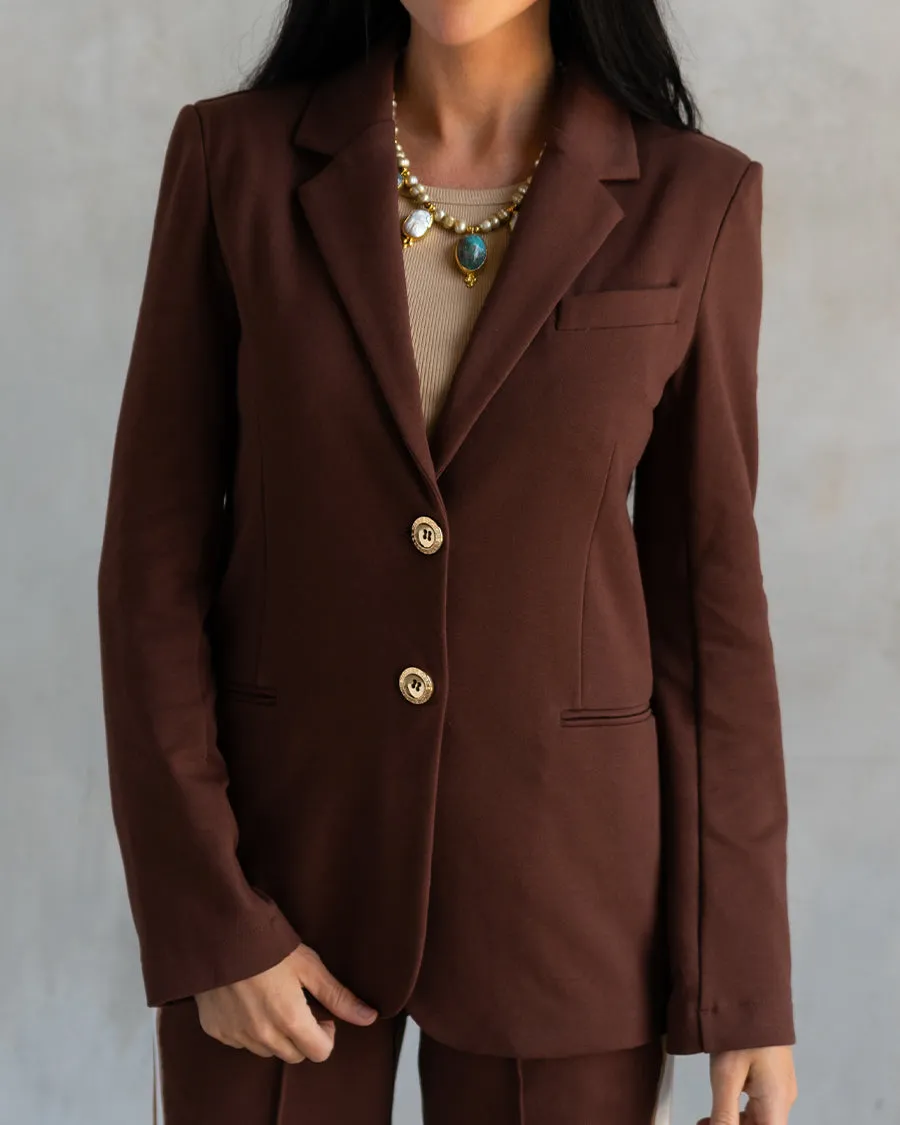 Morrison Interlock Blazer Espresso