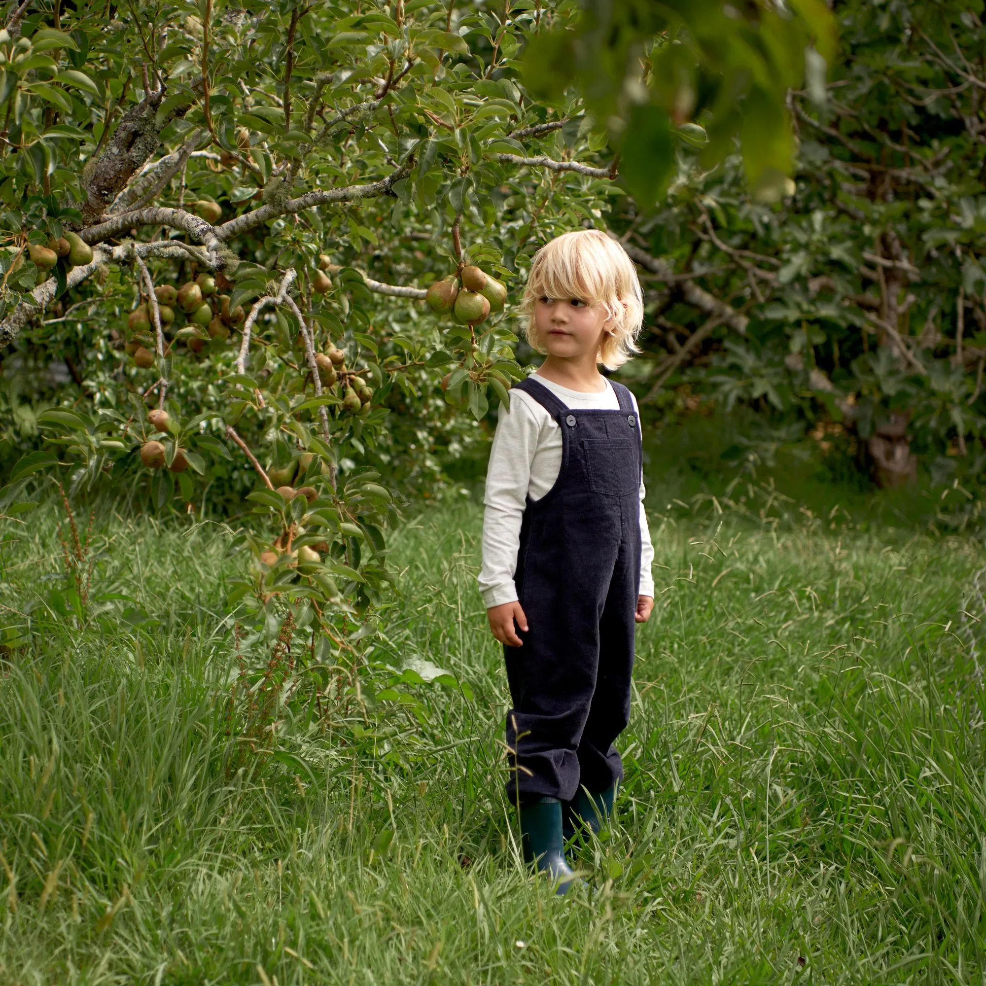 Nature Baby Tipper Overalls Navy