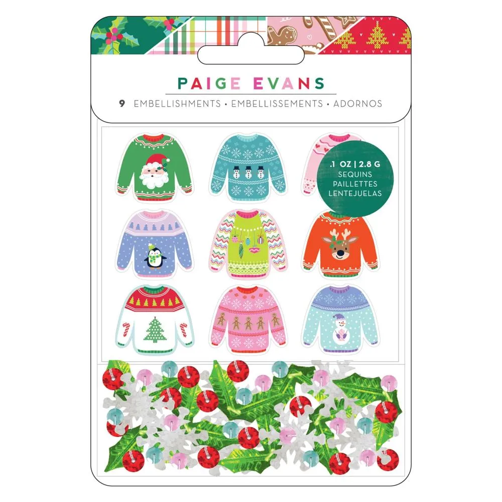 Paige Evans Sugarplum Wishes Acrylic Set 9 pack W/Sequins*