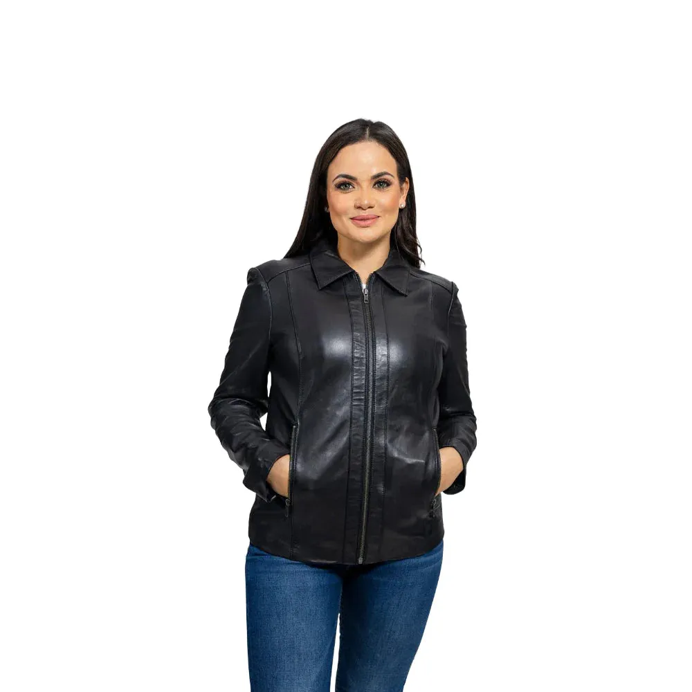 Patricia Womens Fashion Leather Jacket