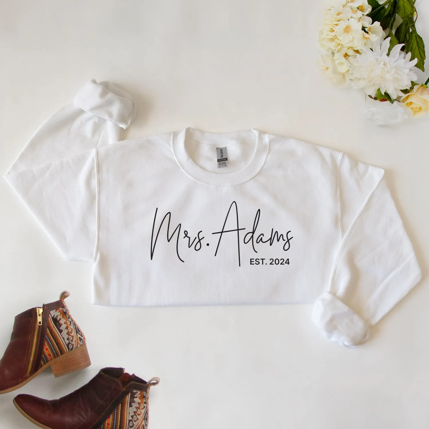 Personalized Mrs Sweaters