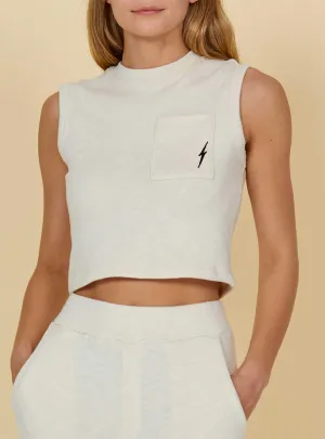 PLAIN SLEEVELESS CROP TOP