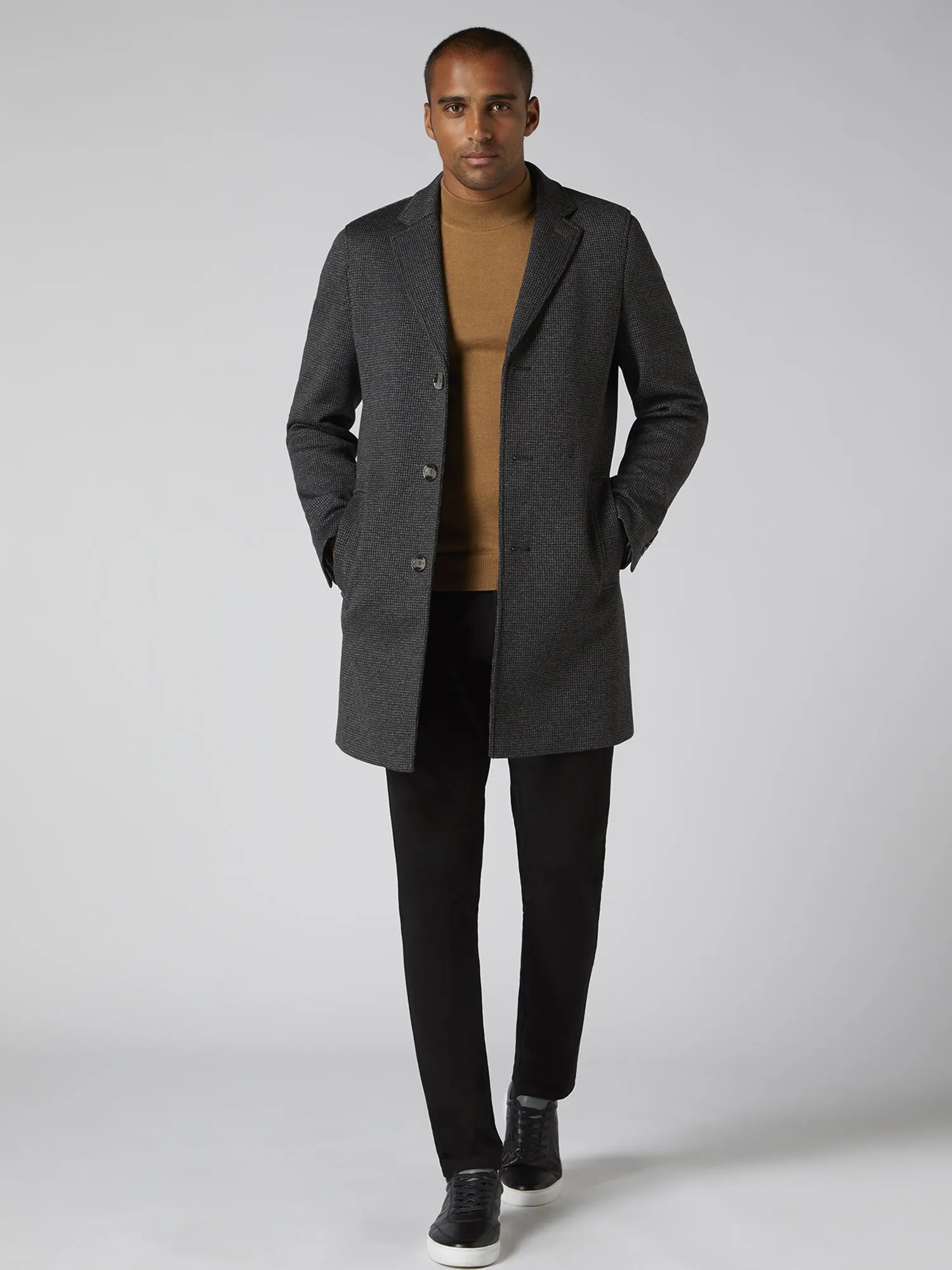 Remus - Grey Raeburn Checked Coat