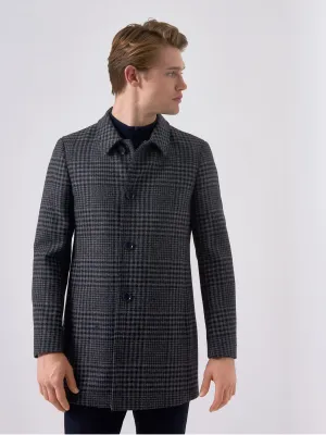 Remus - Rowan Grey Checked Coat