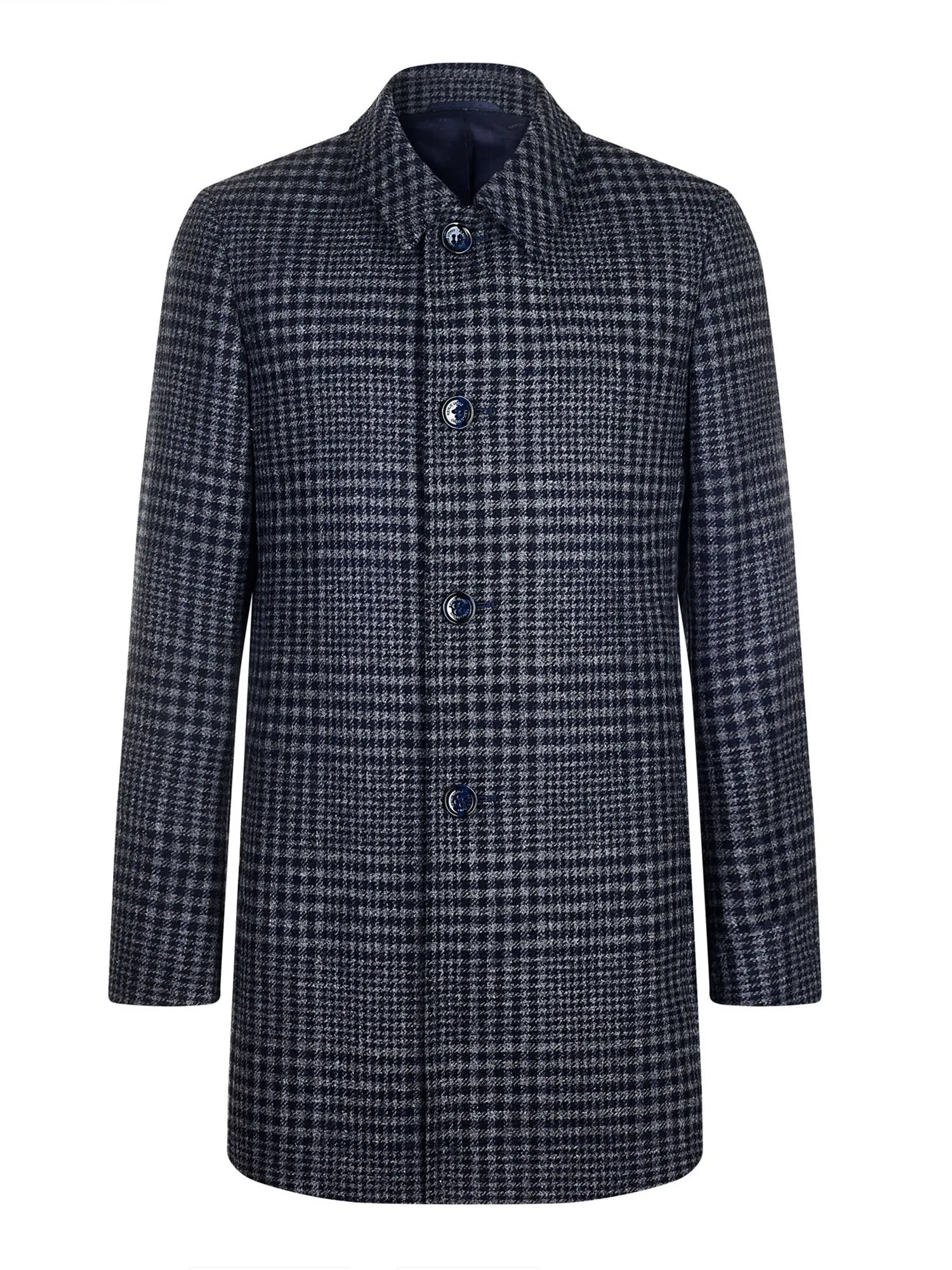 Remus - Rowan Grey Checked Coat