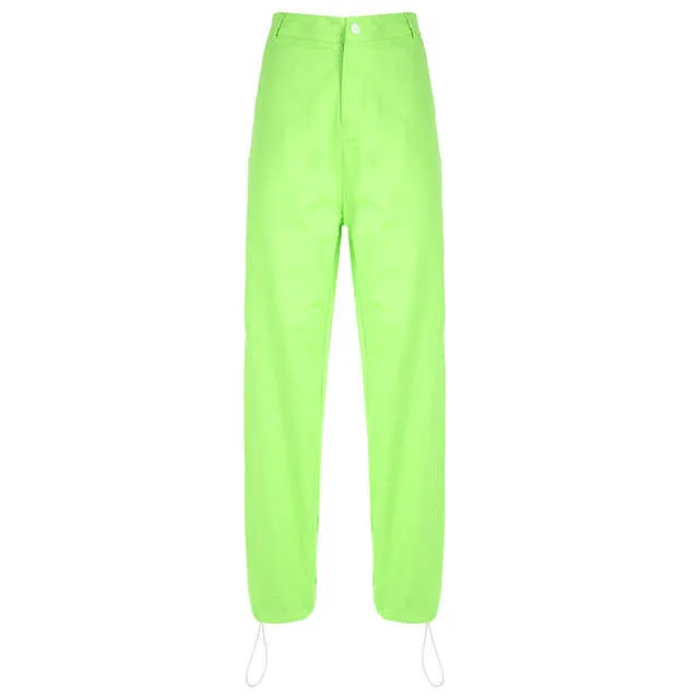 Retro Neon track joggers pants