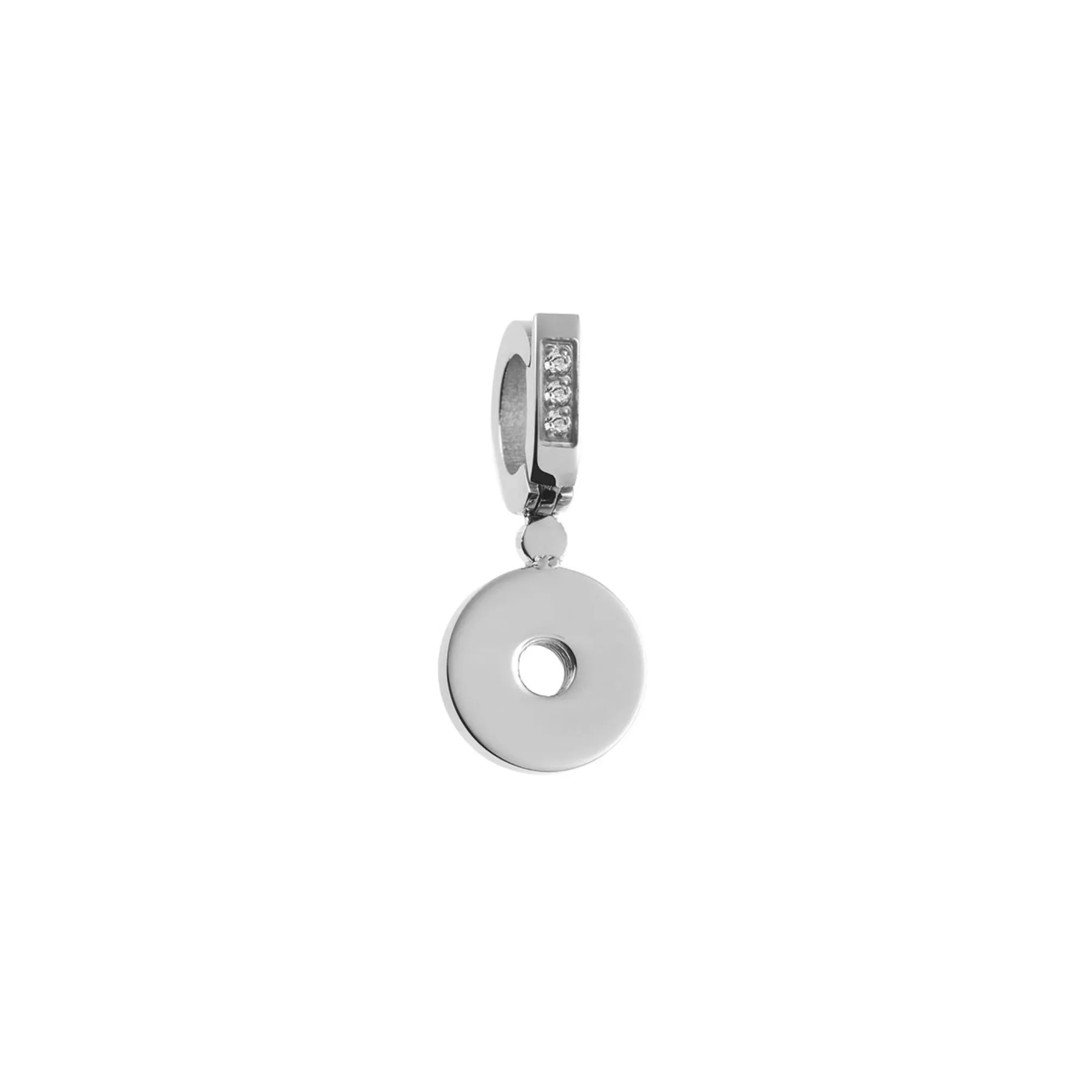 Silver Interchangeable Necklace CZ Charm Mirano