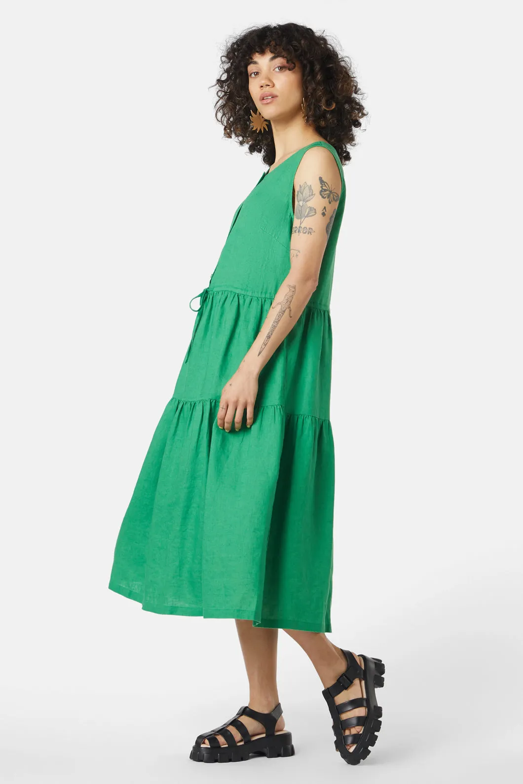 Terra Madre Linen Dress