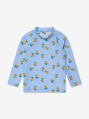 The Bonnie Mob Girls Beach Ball UV Rash Top in Blue