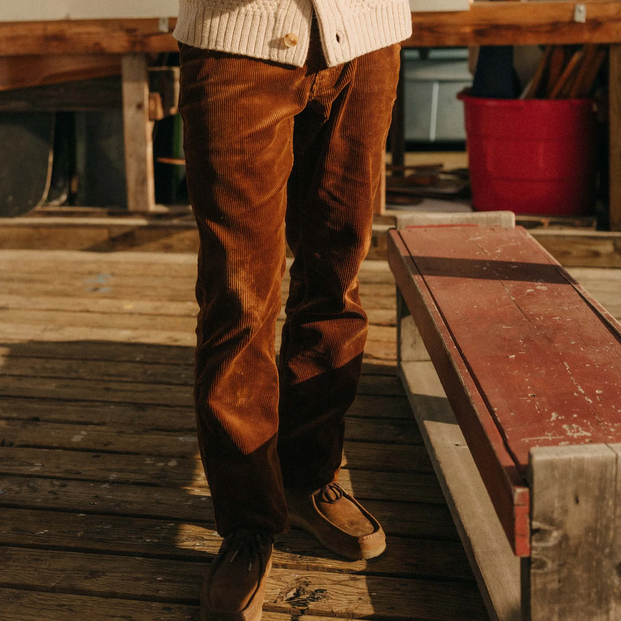 The Carnegie Pant in Bourbon Corduroy