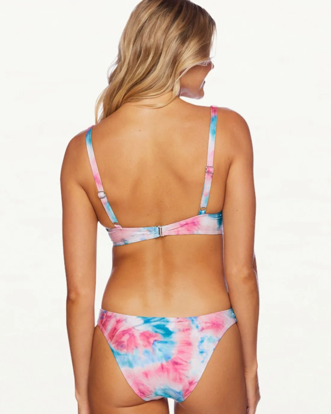 Twist of Fate Removable Soft Cup Tie Front Banded Swim Top