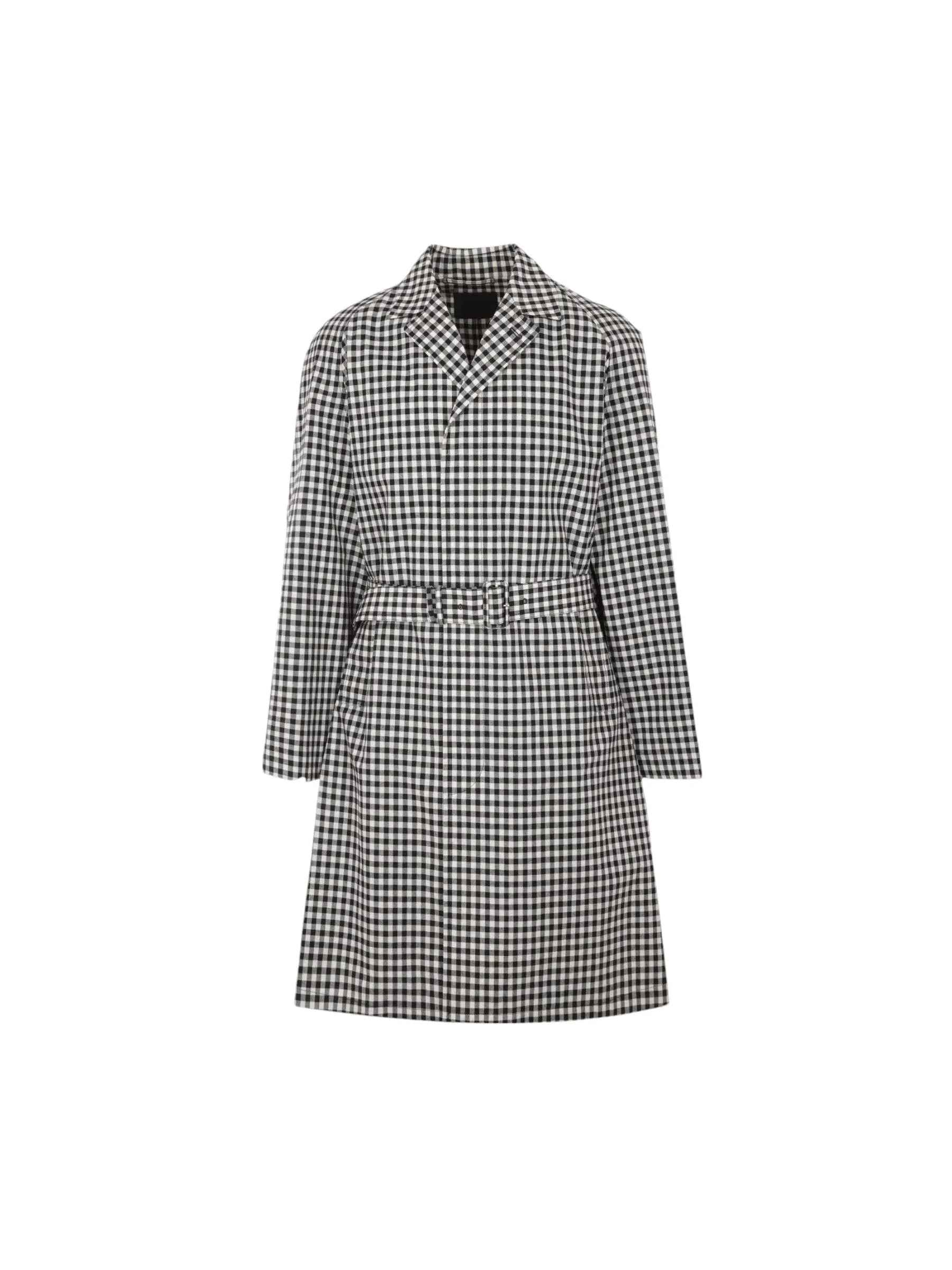 Vichy Check Oversized Trench Coat