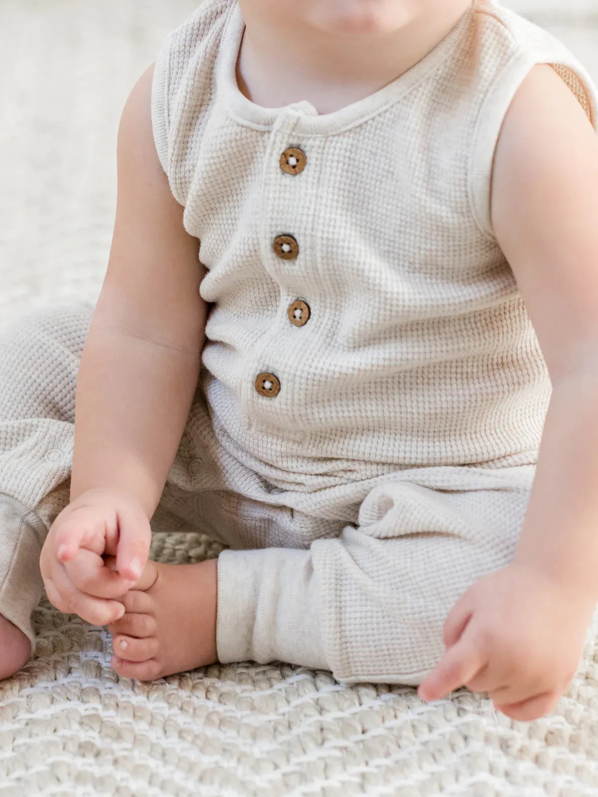 Wade Henley Tank Waffle Romper