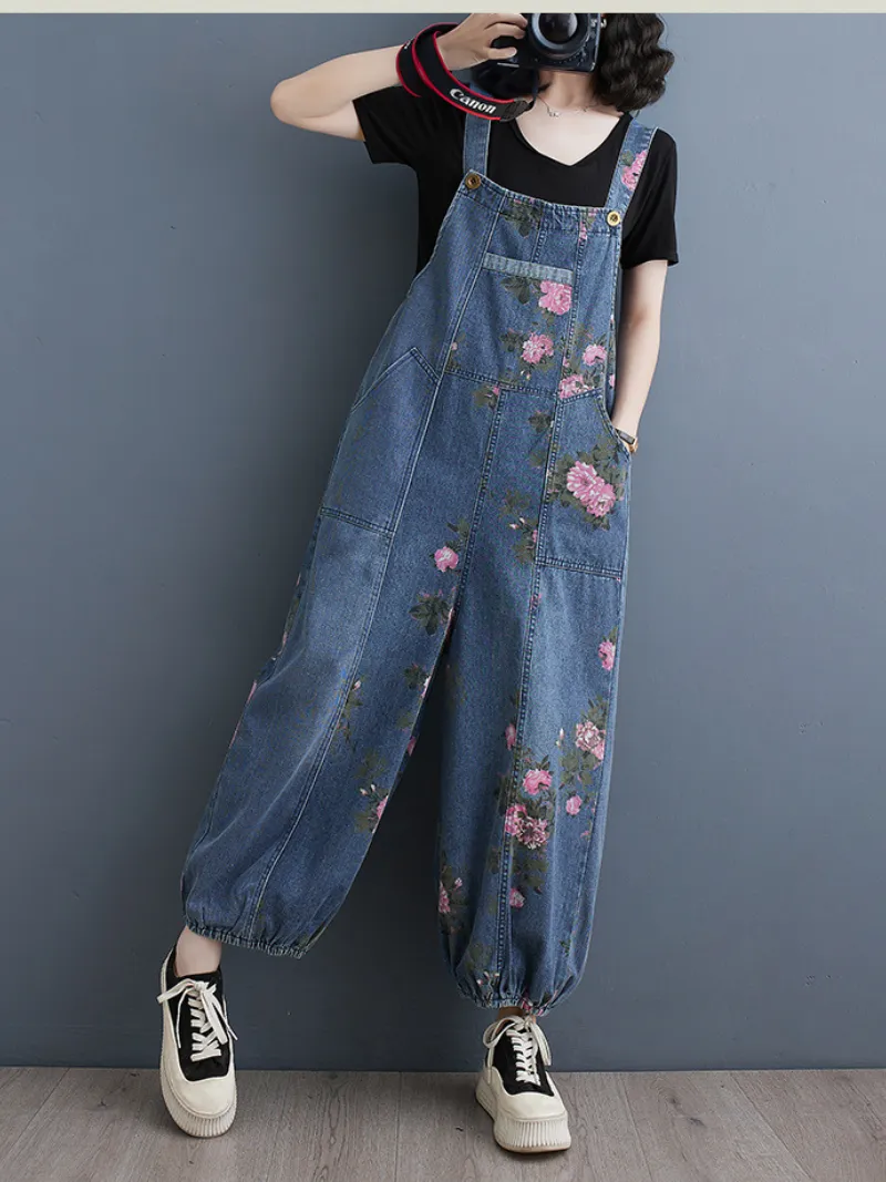 Women's Everyday Stylsh Look Pockets Overalls Dungarees