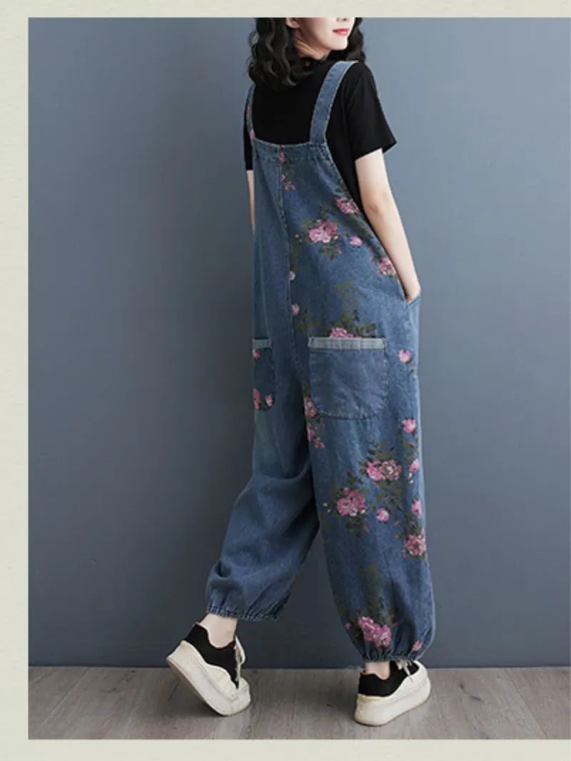 Women's Everyday Stylsh Look Pockets Overalls Dungarees