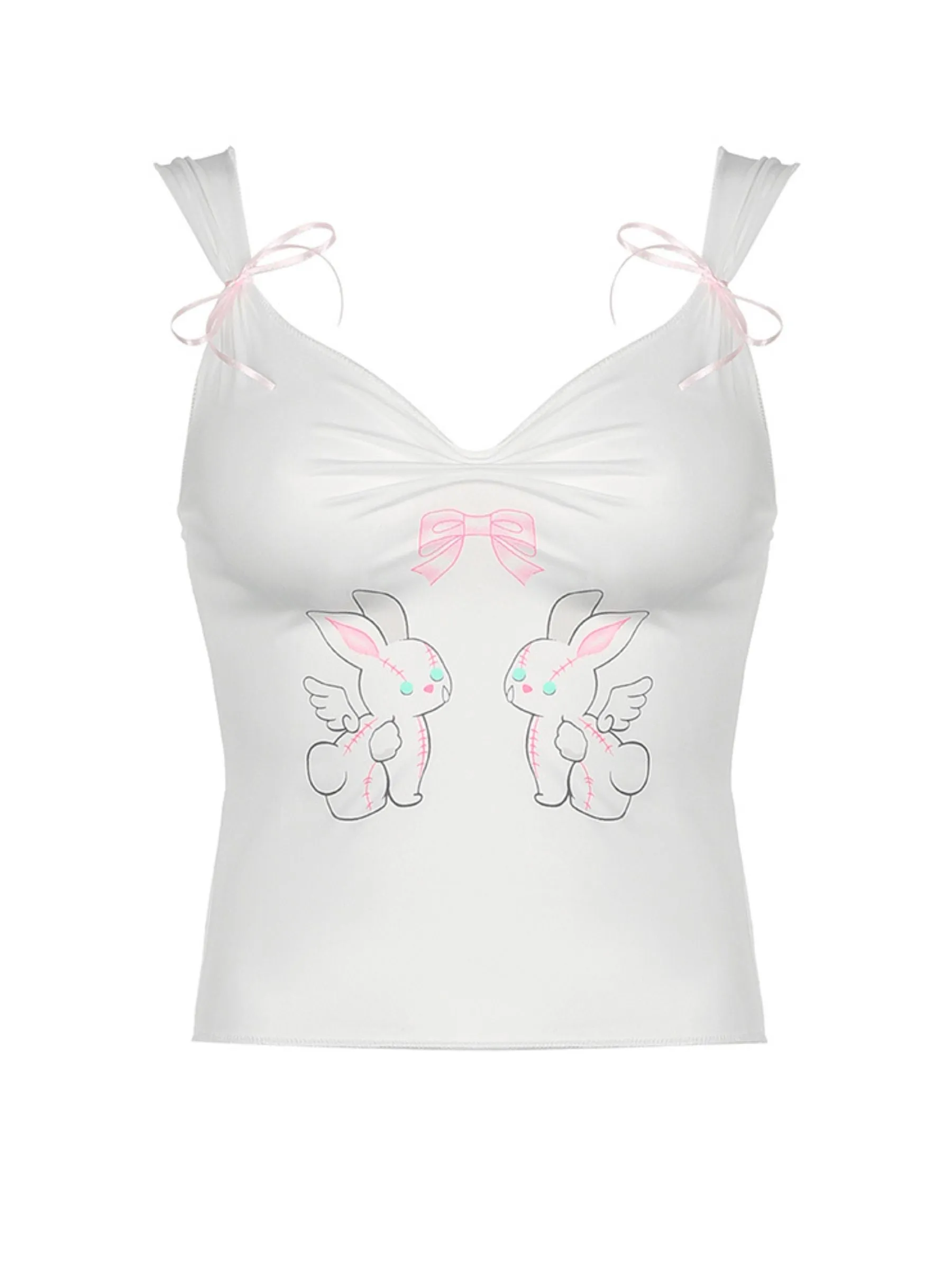 Zulay Rabbit Print Top